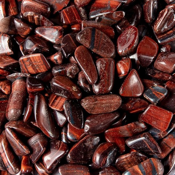 1 lb Tumbled Red Tigers Eye Gemstone Crystals 190-220 Stones Gem Rock Specimens - Picture 4 of 6
